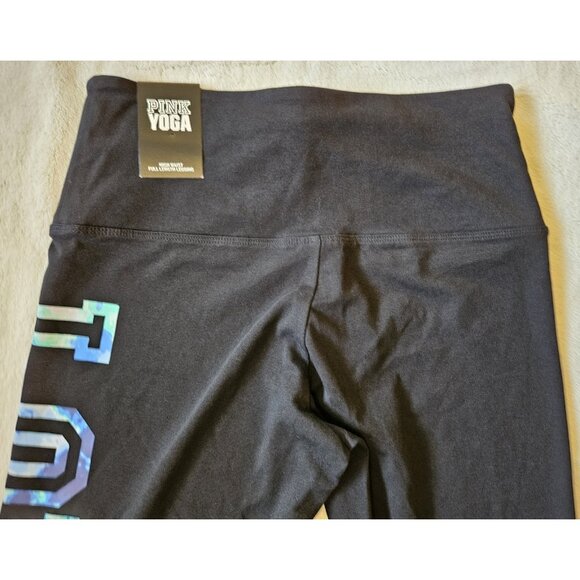 Victoria Secrets PINK Women High Waist Cotton full length, Medium, Black W/ Tags - Picture 7 of 13